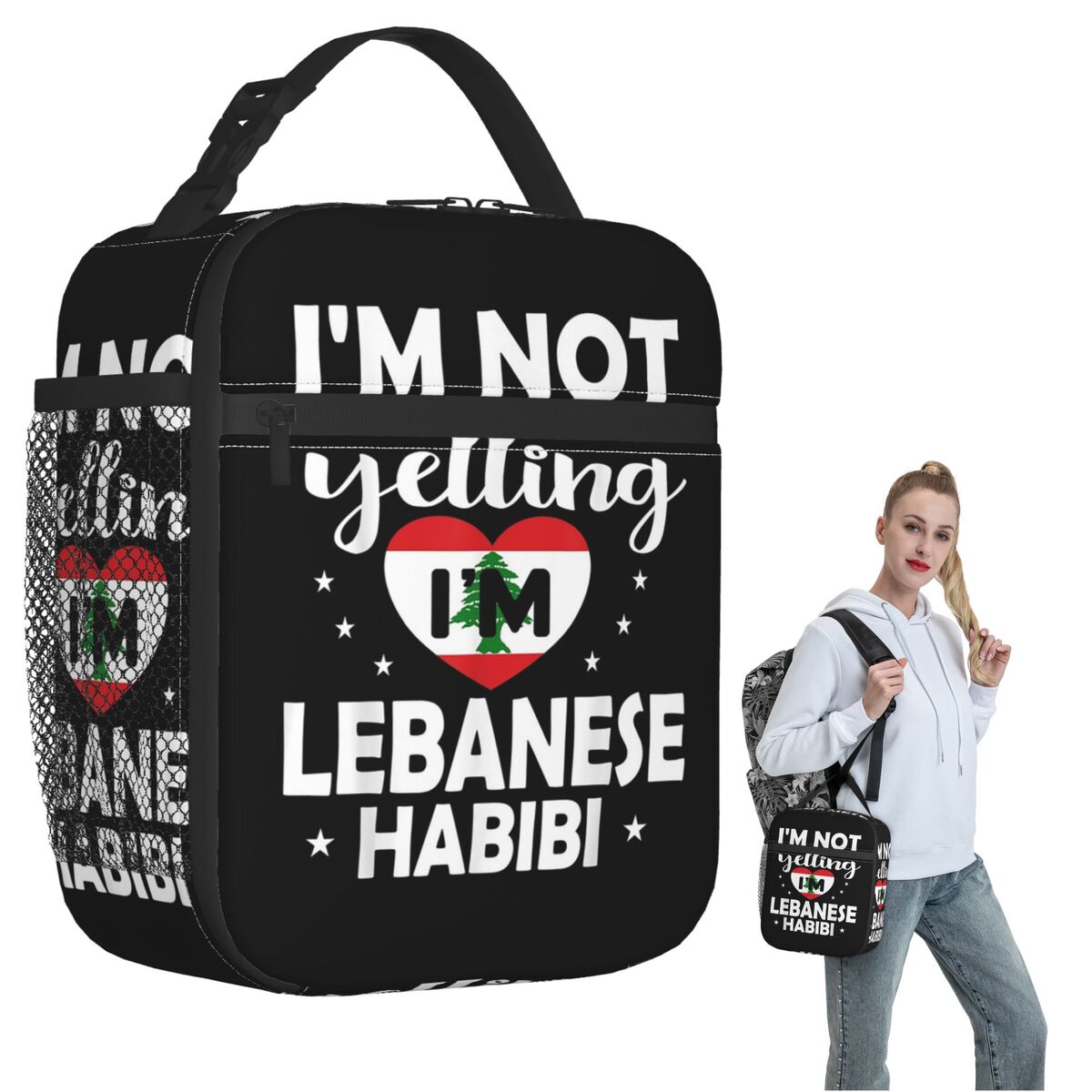 Women Bags Lebanon - Lebanese Flag Lebanon Heritage Lebanese Insulated