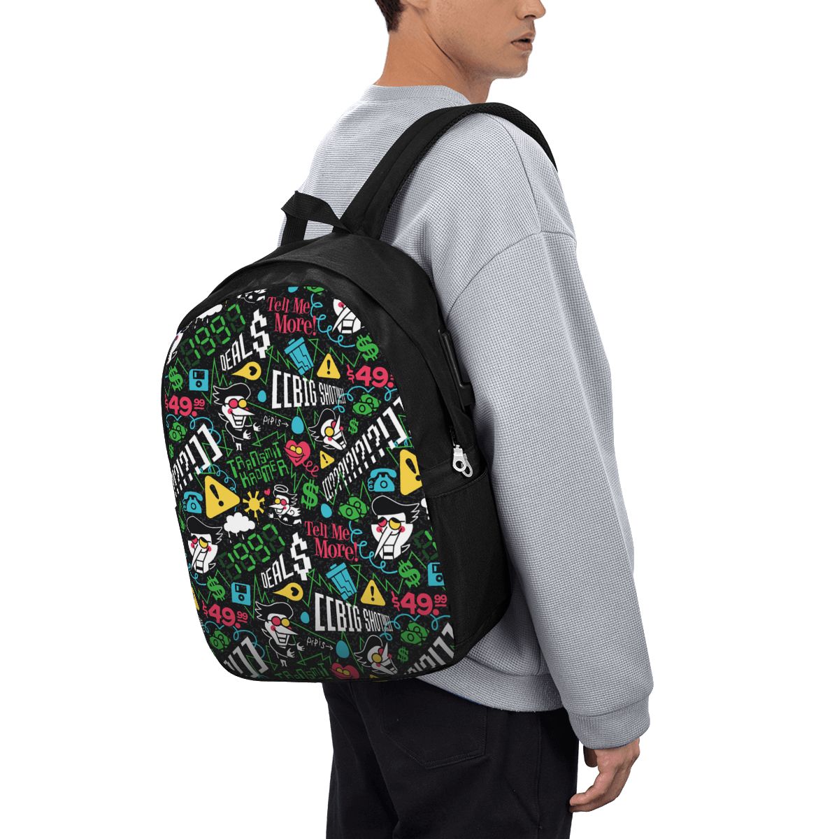 Womens Backpack - Deltarune SPAMTON G Backpack Travel Notebook