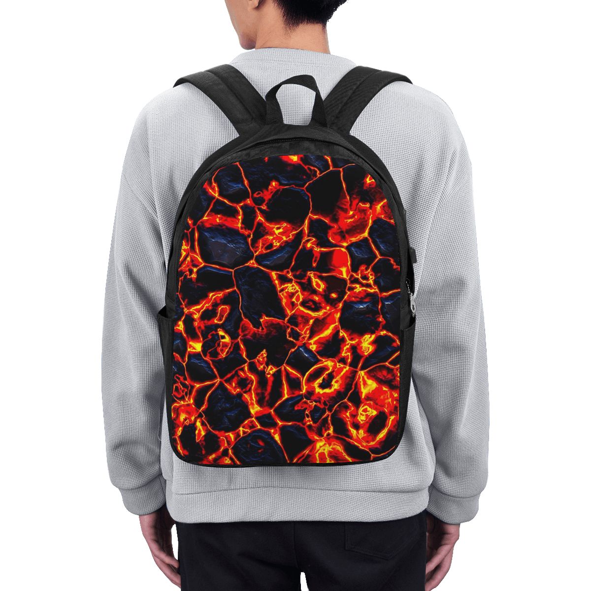 Women Bags For College - Magma Volcano Lava Fire Backpack Travel