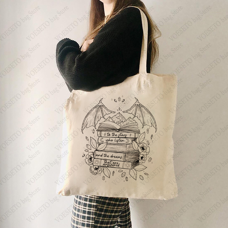 Shopper Tote Canvas - SJM Night Court Luxury Tote Bag