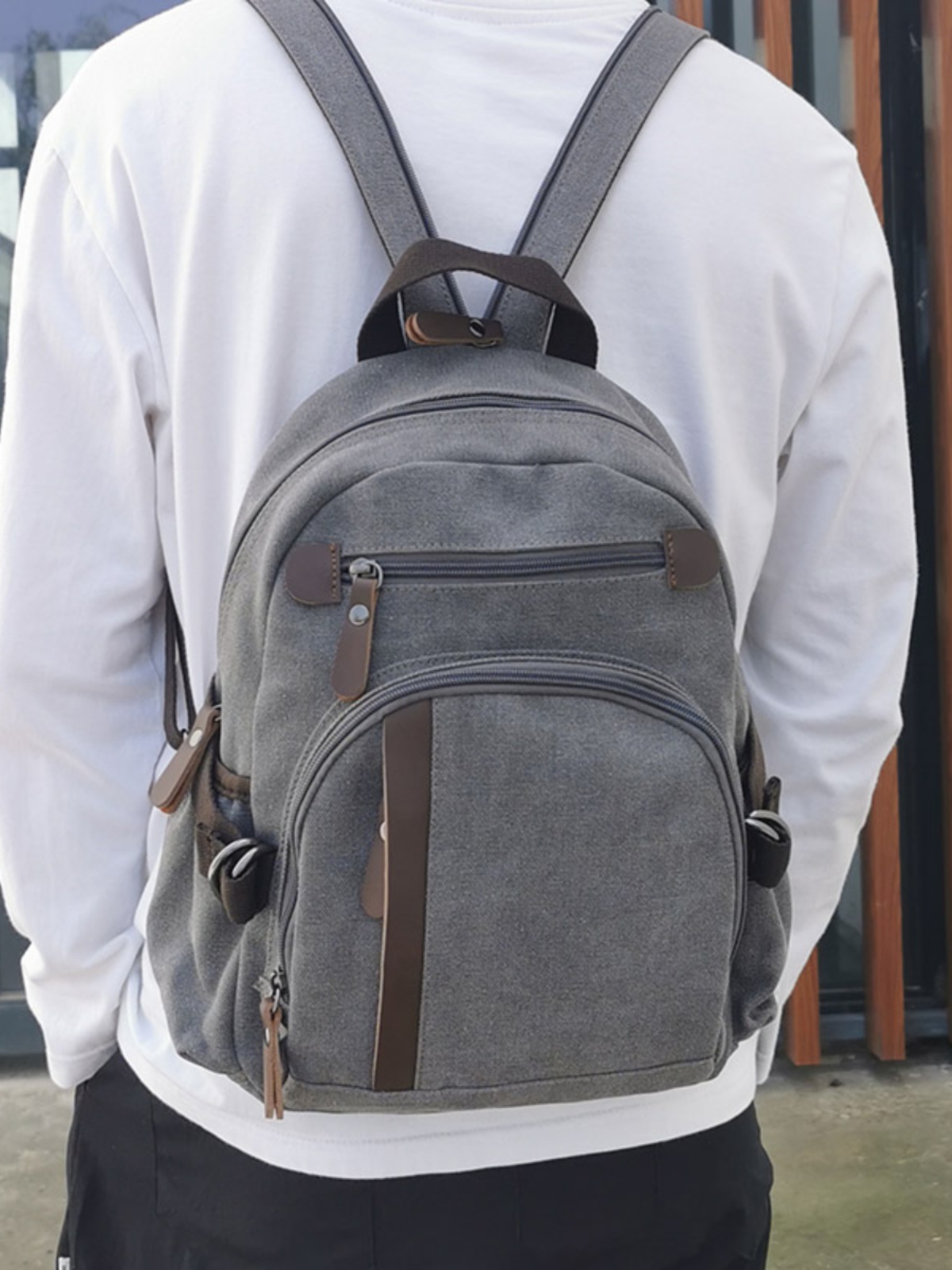 Women Bags Casual - Small Canvas Backpack Leisure Sports Multi-Functional