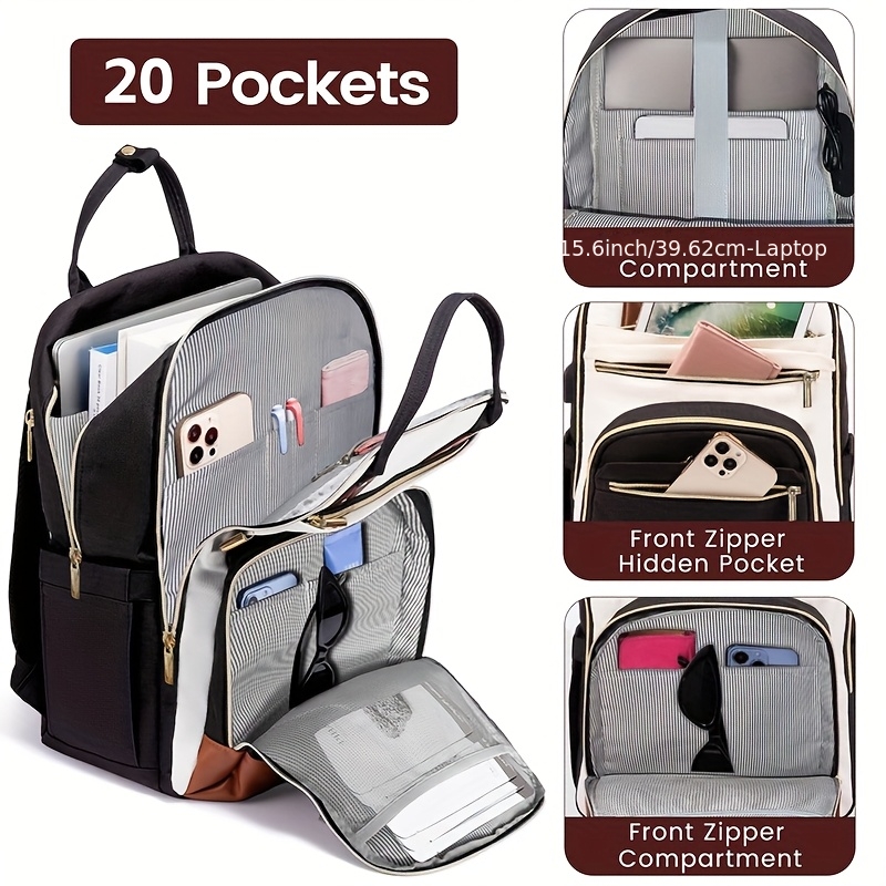 Women Bags Casual - Women Two Tone Laptop Backpack, Water