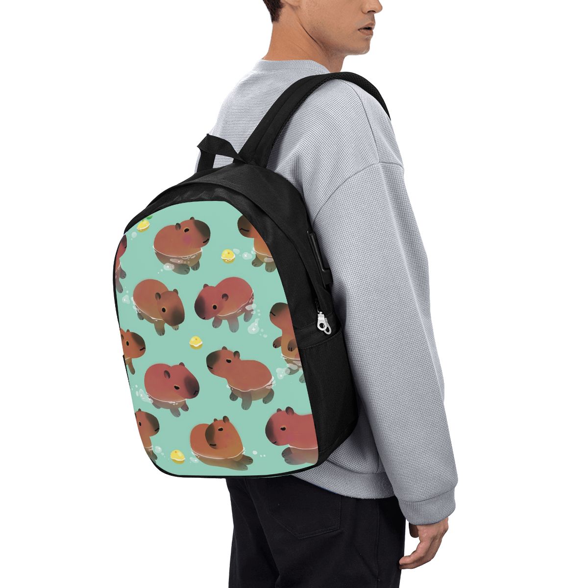 Capybara Animal Pattern Backpa - Women Bags For College ulasan dan harga