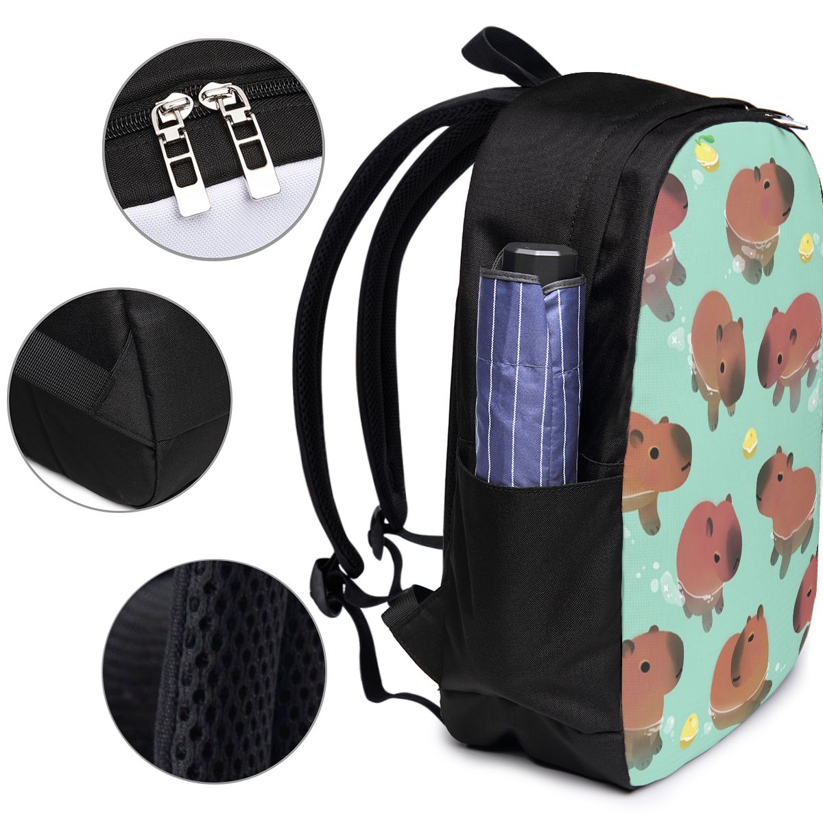 Capybara Animal Pattern Backpa - Women Bags For College ulasan dan harga