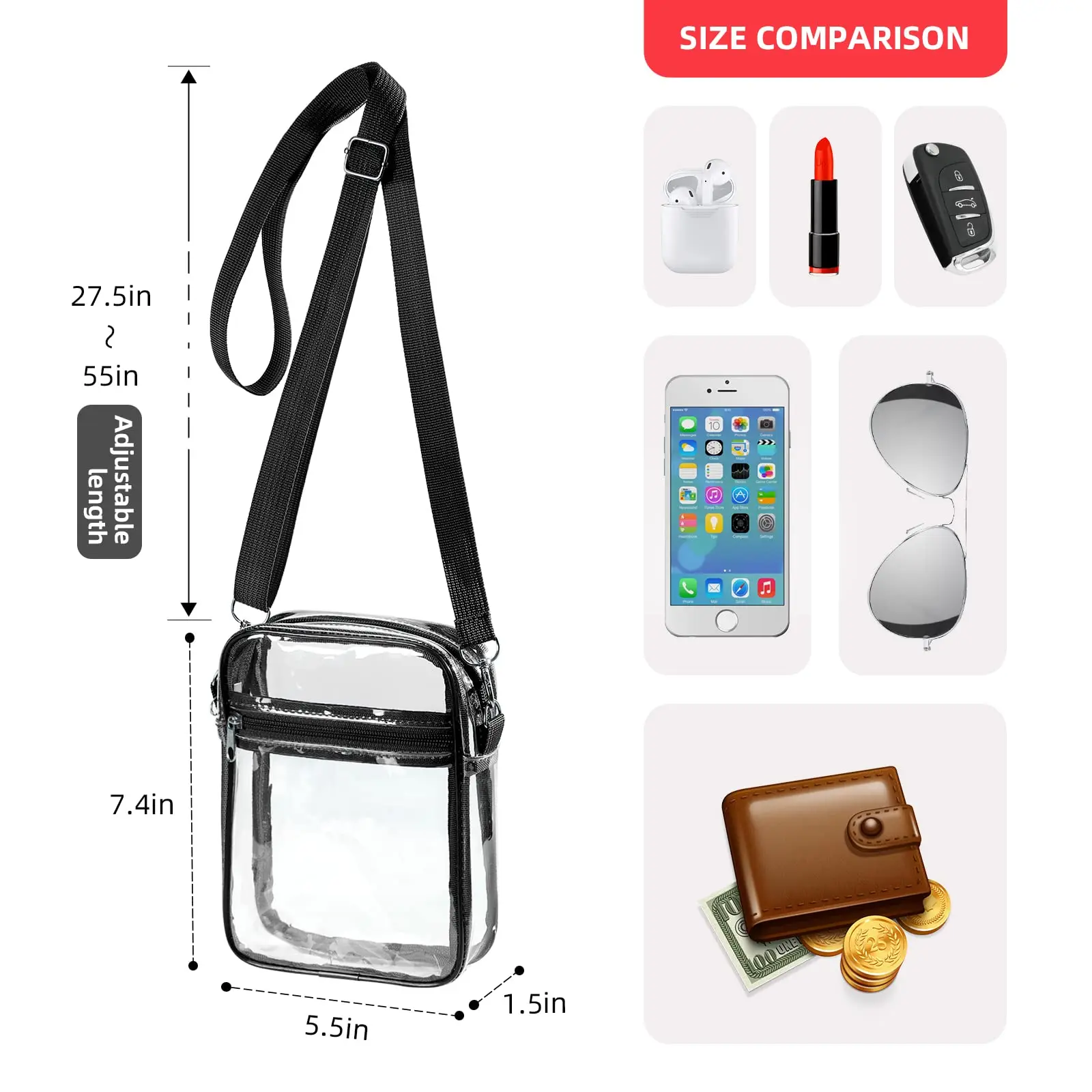 Women Clear Shoulder Bag Stadi - Women Bags Polene ulasan dan harga