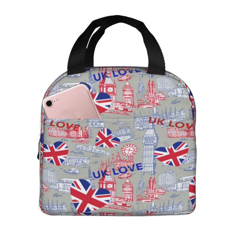 Flag Of The UK Insulated Lunch - Women Bags In Uk ulasan dan harga