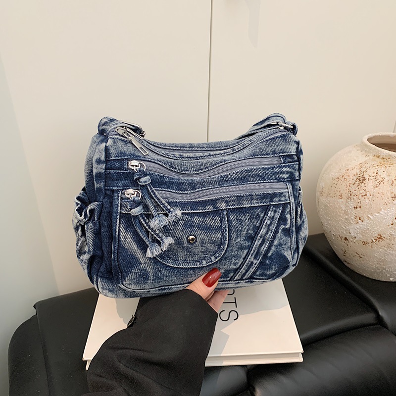 Street Style Retro Blue Denim  - Women'S Kipling Bags ulasan dan harga