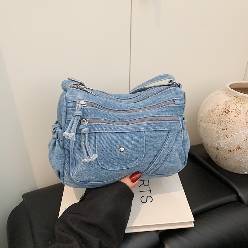 Street Style Retro Blue Denim  - Women'S Kipling Bags ulasan dan harga