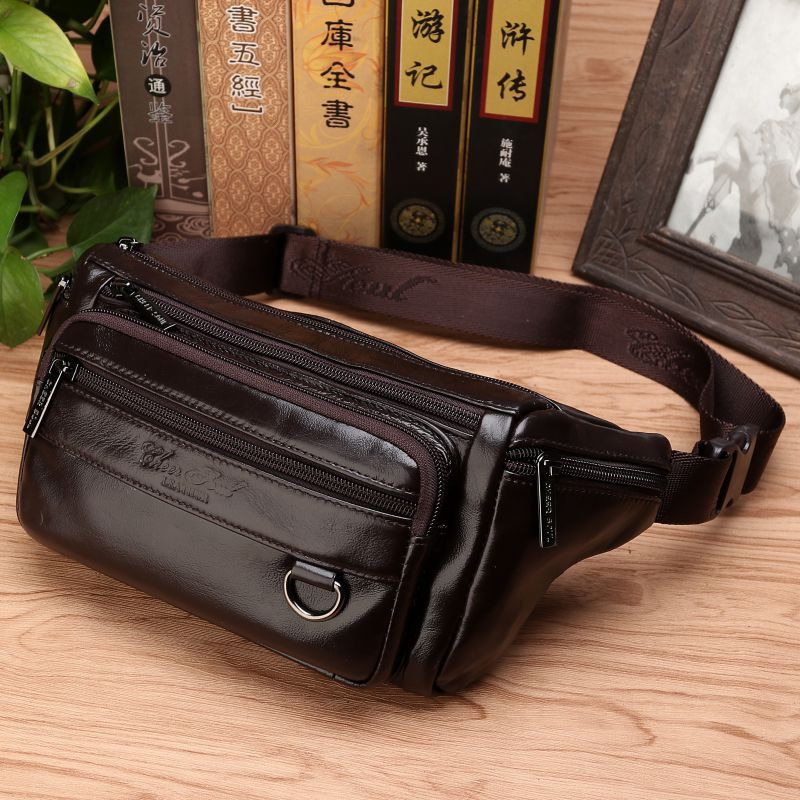 Men Waist Fanny Bags Sling Che - Saddle Bag Leather ulasan dan harga