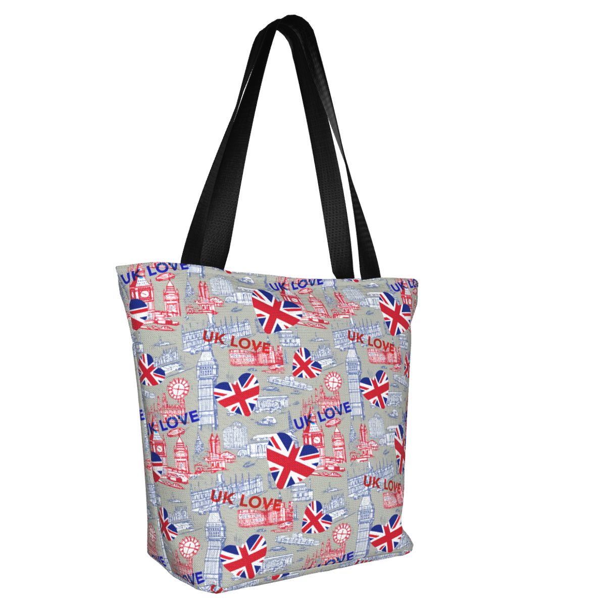 Custom Flag Of The UK Love Gro - Women Bags In Uk ulasan dan harga