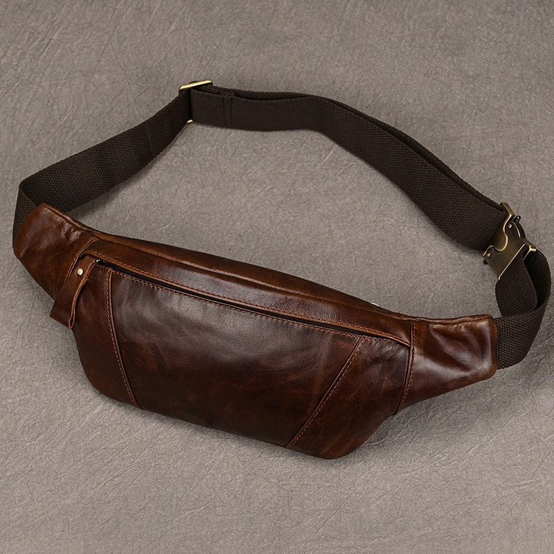 Men's Leather Chest Bags Cross - Saddle Bag Leather ulasan dan harga