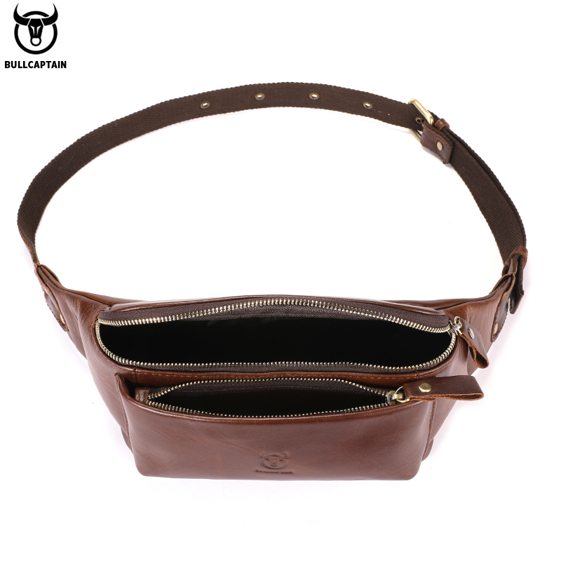 BULLCAPTAIN Cowhide Waist Bag  - Saddle Bag Leather ulasan dan harga