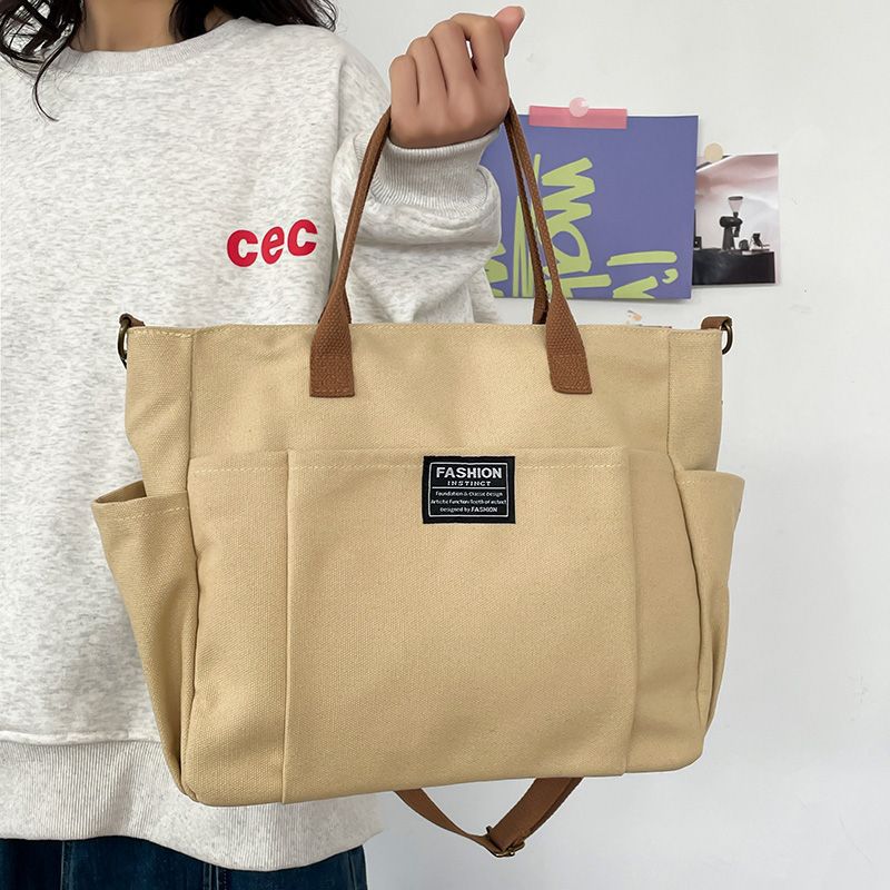 Large Canvas Tote Bag for Wome - Shopper Tote Canvas ulasan dan harga