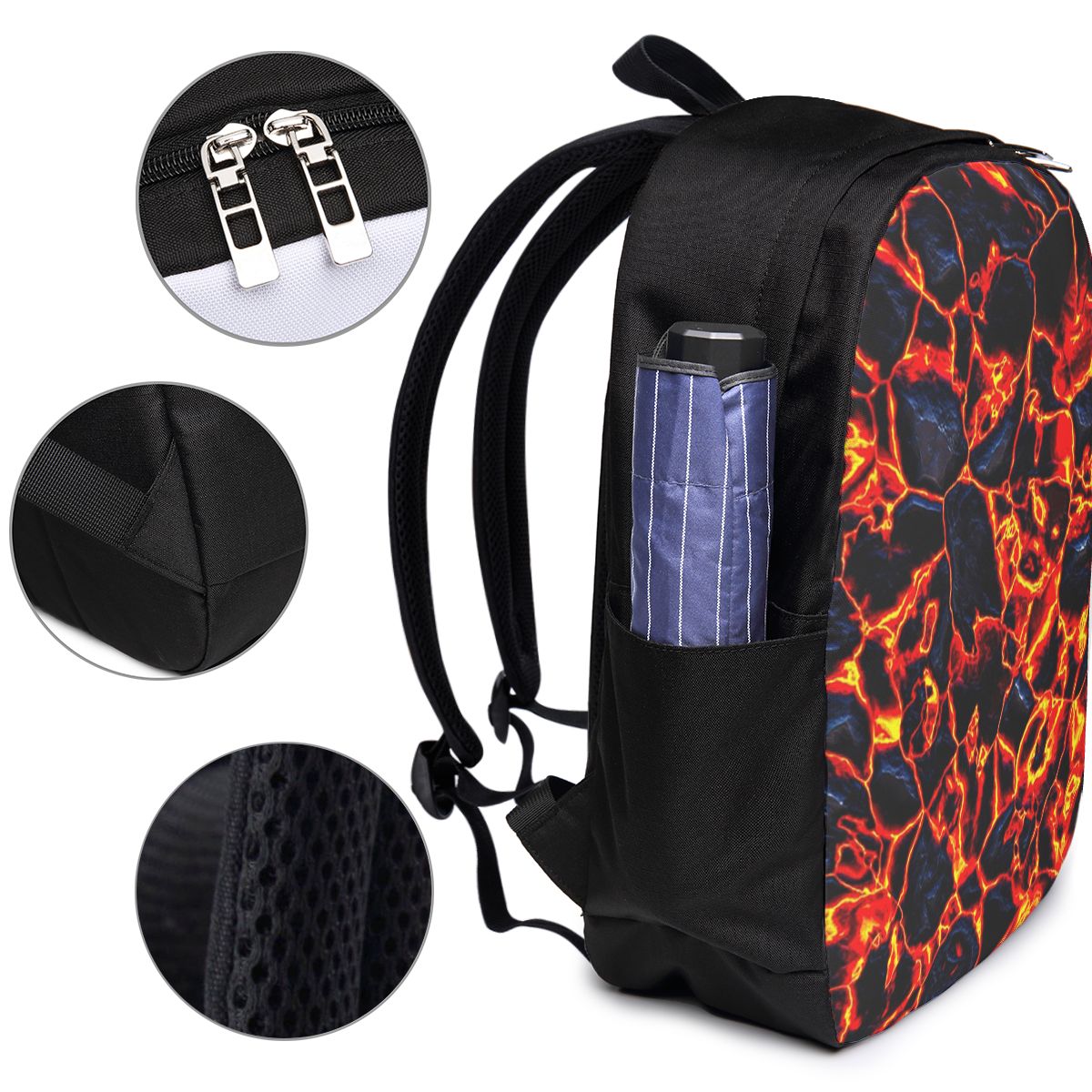 Magma Volcano Lava Fire Backpa - Women Bags For College ulasan dan harga