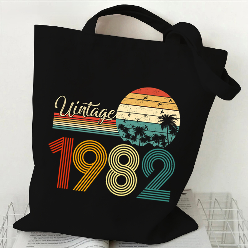 Vintage 1984 Tote Bag Vintage  - Shopper Tote Canvas ulasan dan harga