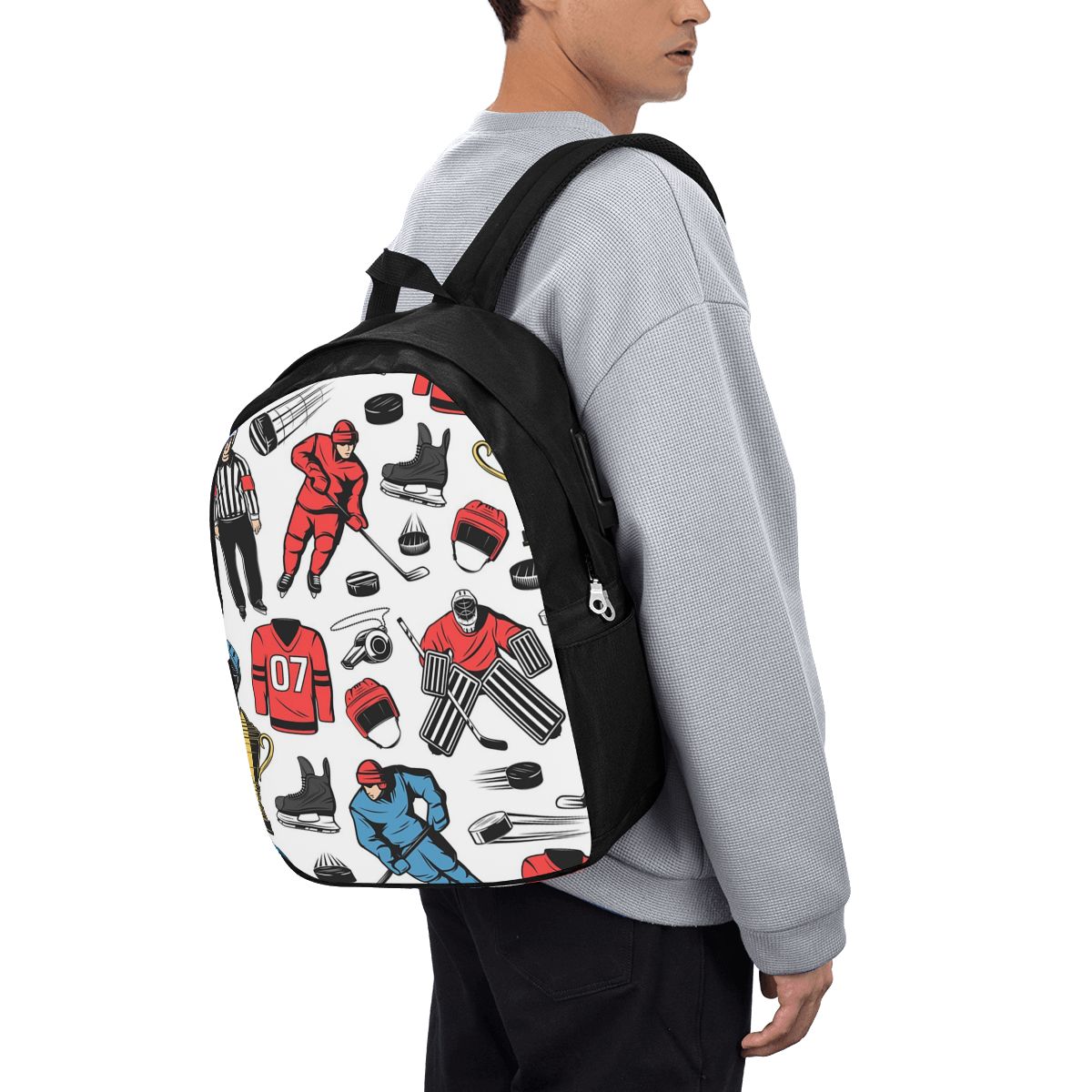Ice Hockey Players On Rink Bac - Women Bags For College ulasan dan harga