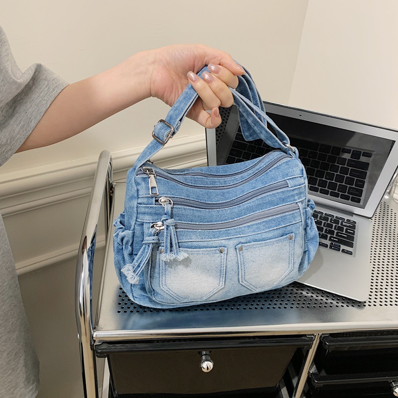 Korean Fashion Washed Denim Co - Women'S Kipling Bags ulasan dan harga