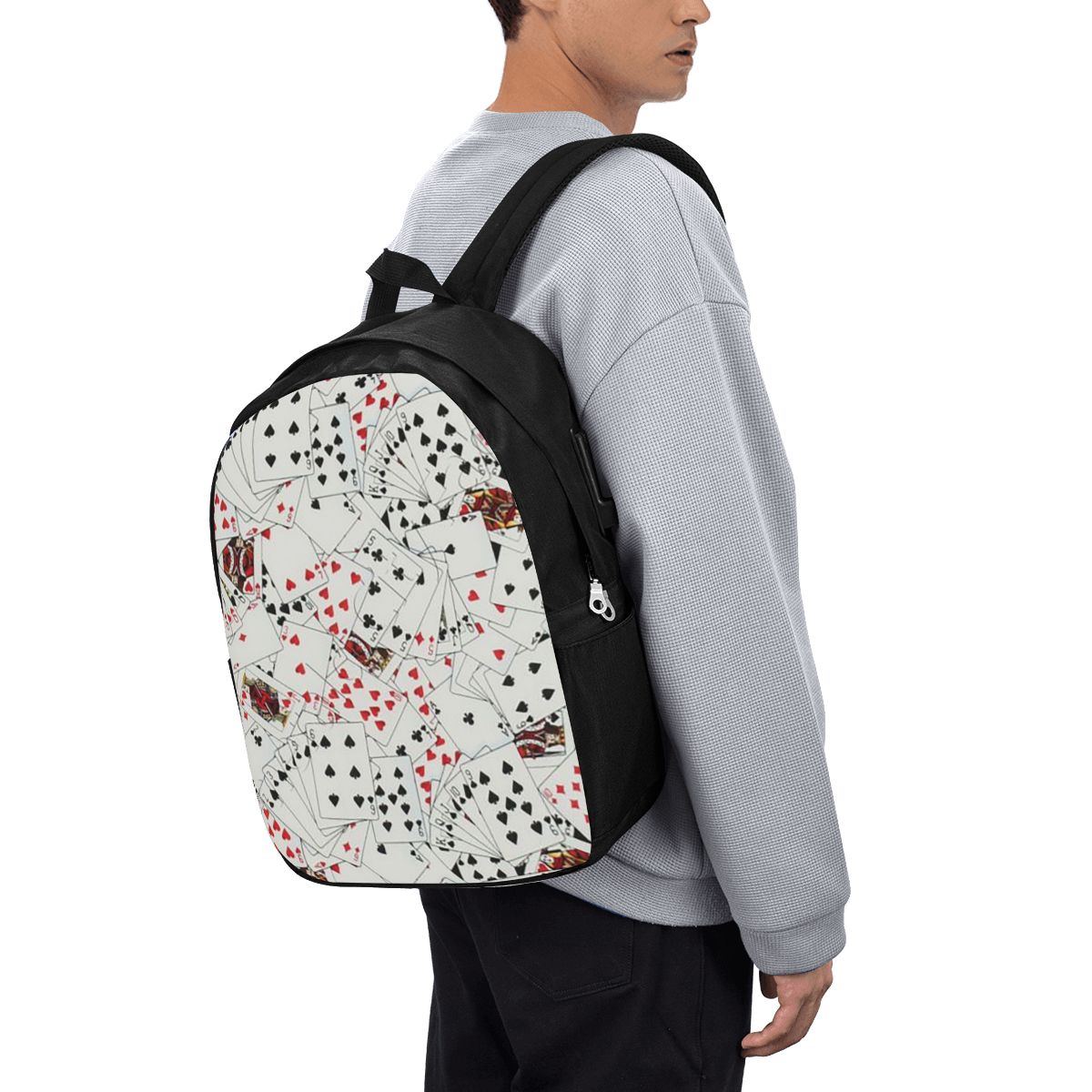 Playing Cards Poker Print Back - Women Bags For College ulasan dan harga