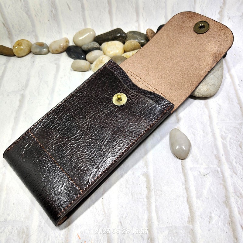 Mobile Phone Waist Bag Holster - Saddle Bag Leather ulasan dan harga