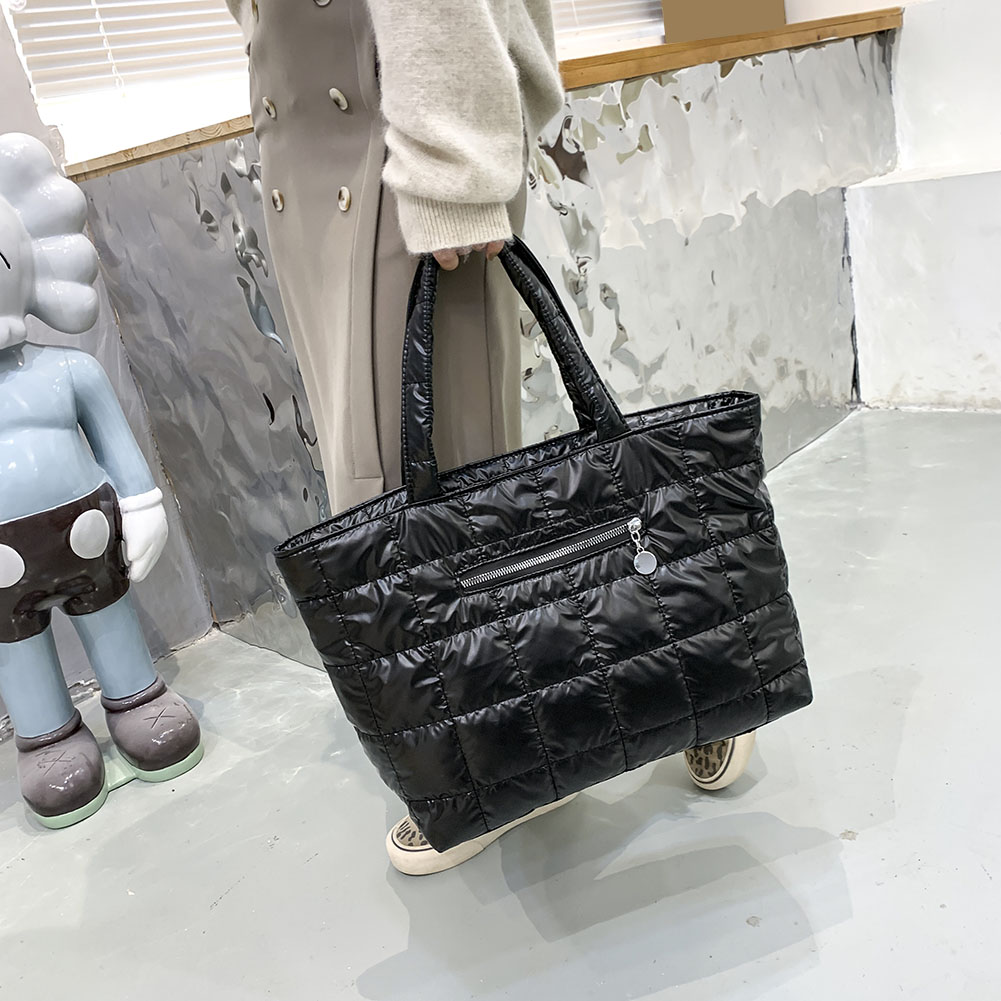 Puffer Bag Tote Purse with Zip - Women Bags For Office Use ulasan dan harga