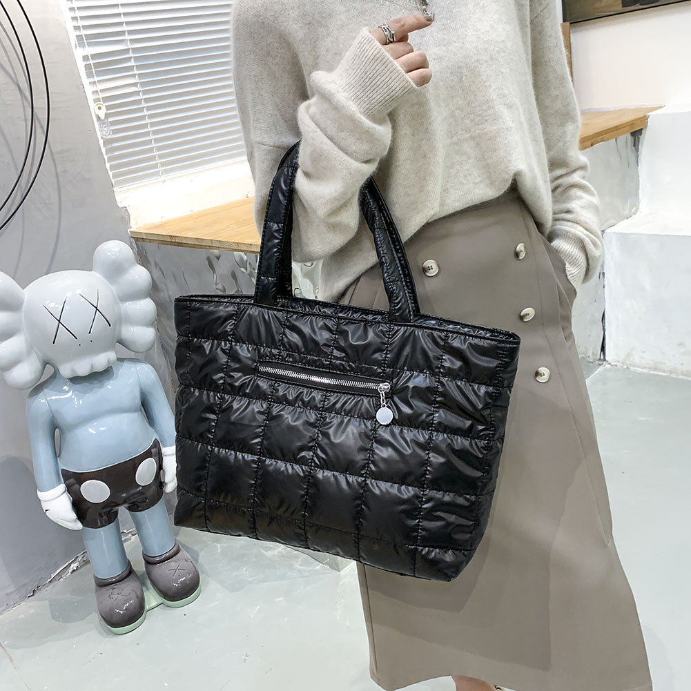 Puffer Bag Tote Purse with Zip - Women Bags For Office Use ulasan dan harga