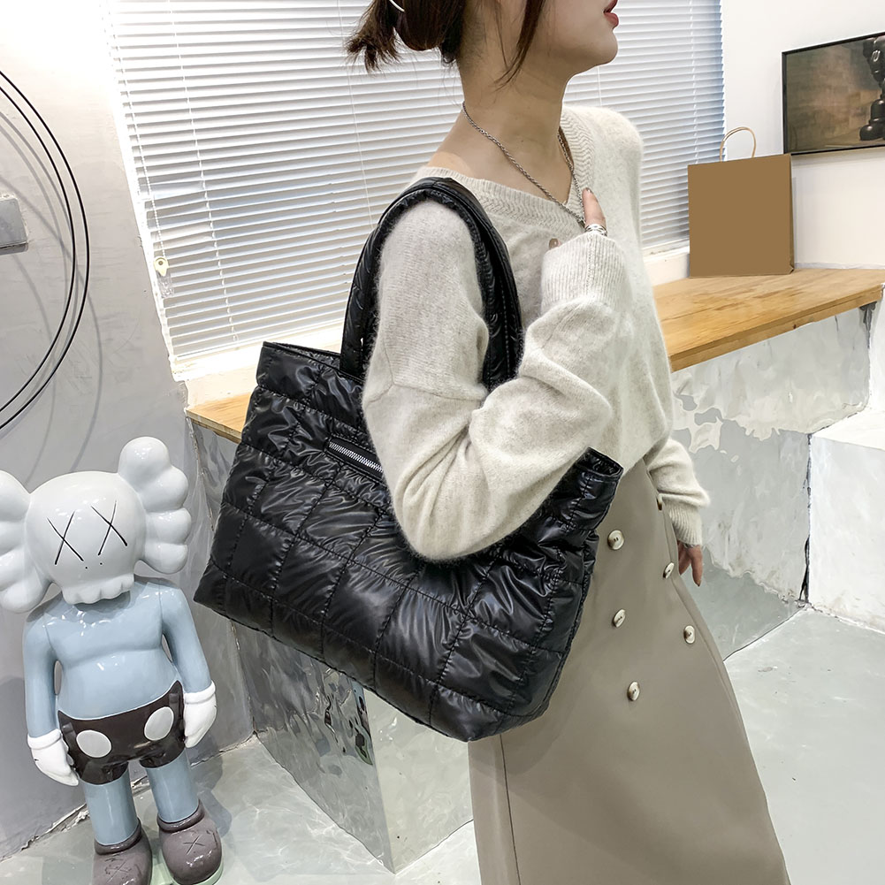 Puffer Bag Tote Purse with Zip - Women Bags For Office Use ulasan dan harga
