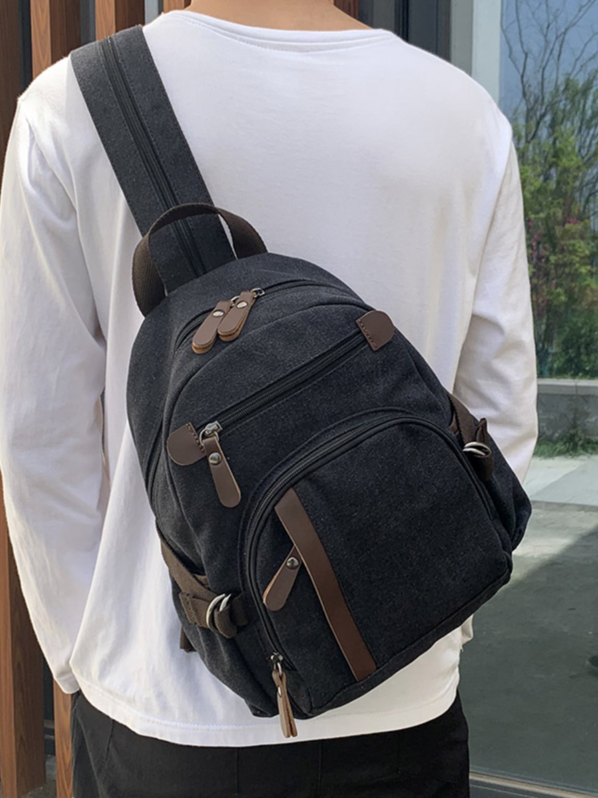 Small Canvas Backpack Leisure  - Women Bags Casual ulasan dan harga