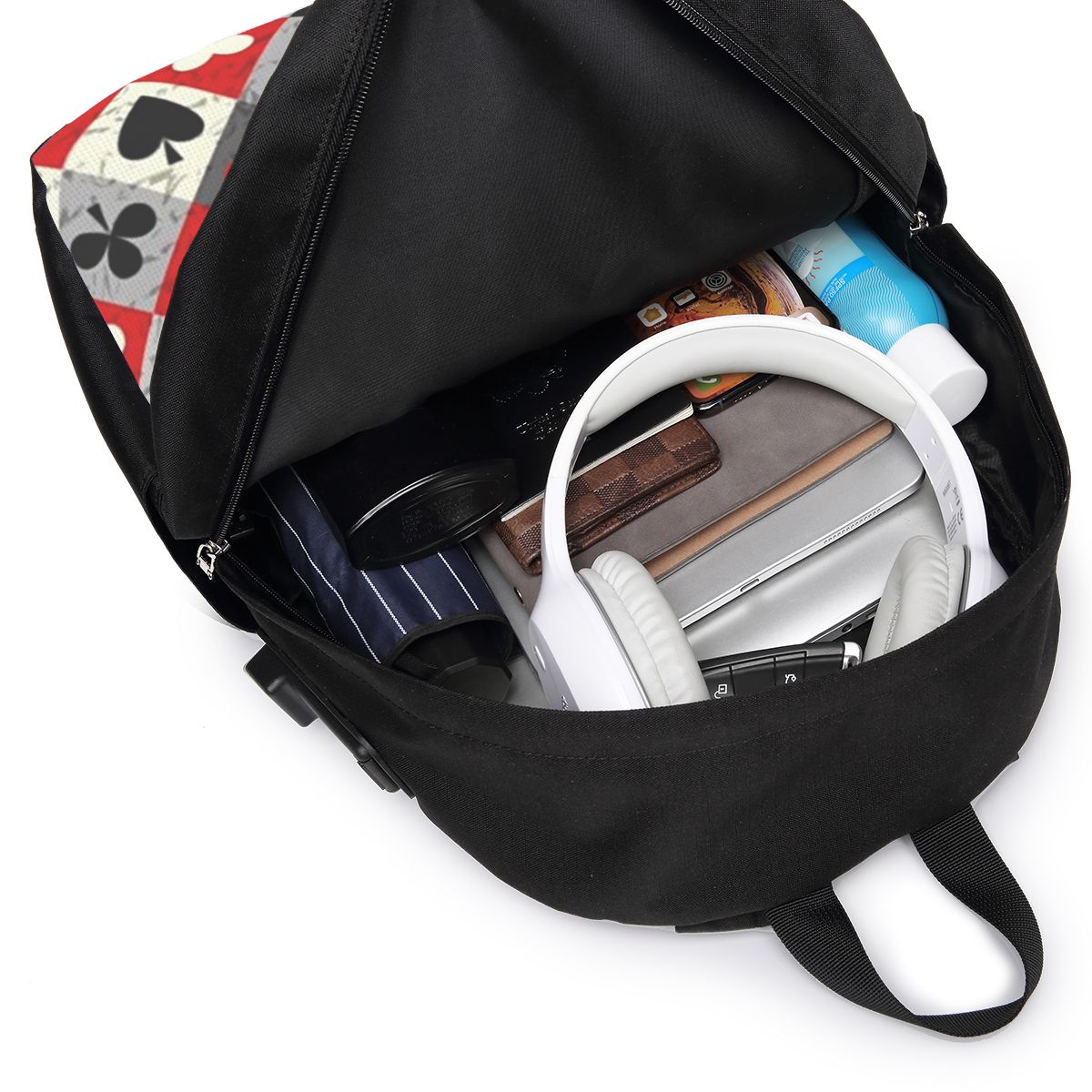 Playing Cards Poker Print Back - Women Bags For College ulasan dan harga