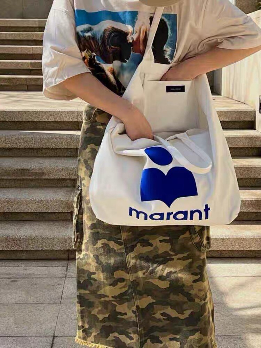 2026 Marant  New Designer Styl - Shopper Tote Canvas ulasan dan harga