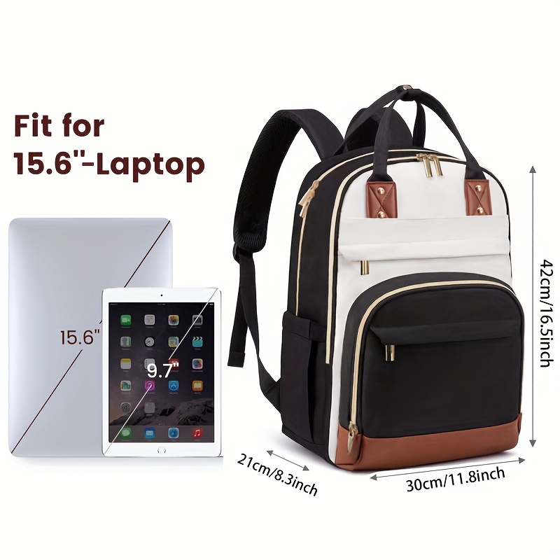Women Two Tone Laptop Backpack - Women Bags Casual ulasan dan harga