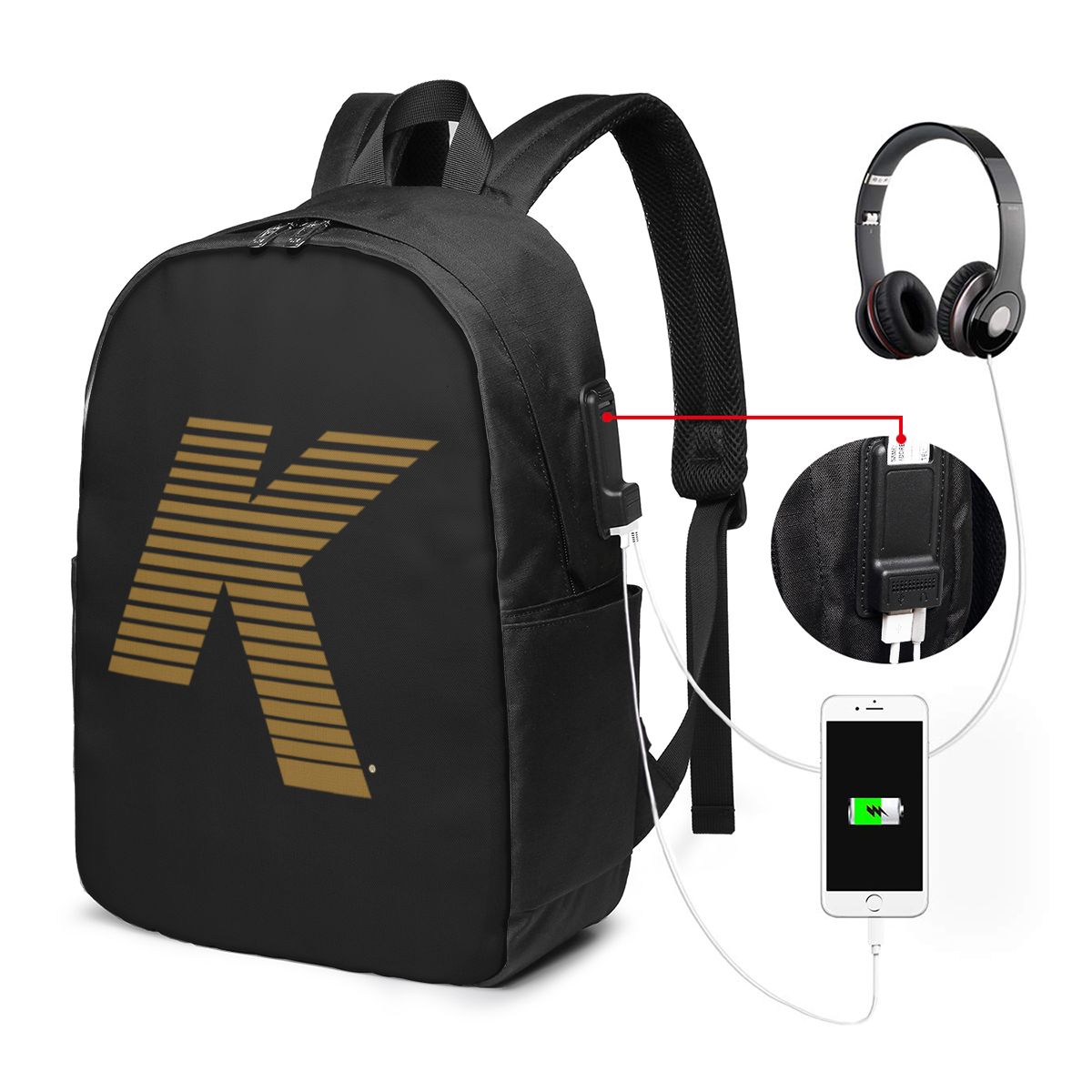 Zildjian K Logo Backpack Trave - Women Bags For College ulasan dan harga