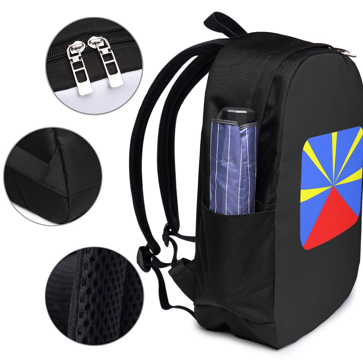 974 Reunion Island Flag Backpa - Women Bags For College ulasan dan harga