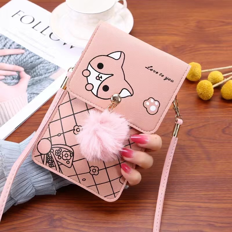 Cute Cartoon Pattern Touch-Scr - Women'S Bags Everyday ulasan dan harga