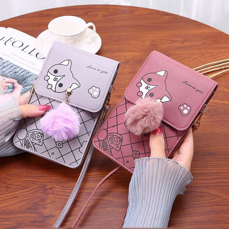 Cute Cartoon Pattern Touch-Scr - Women'S Bags Everyday ulasan dan harga