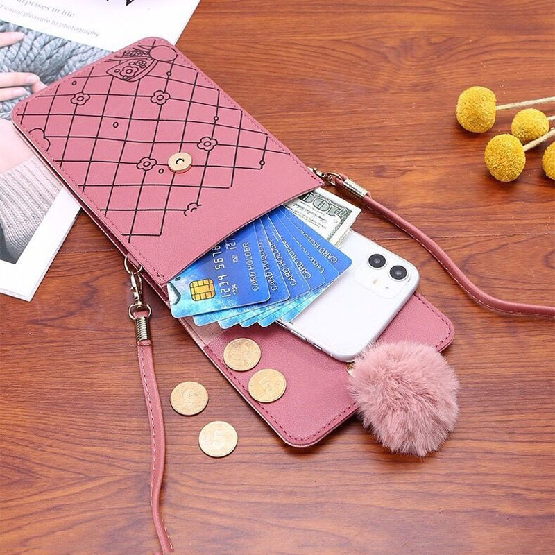 Cute Cartoon Pattern Touch-Scr - Women'S Bags Everyday ulasan dan harga