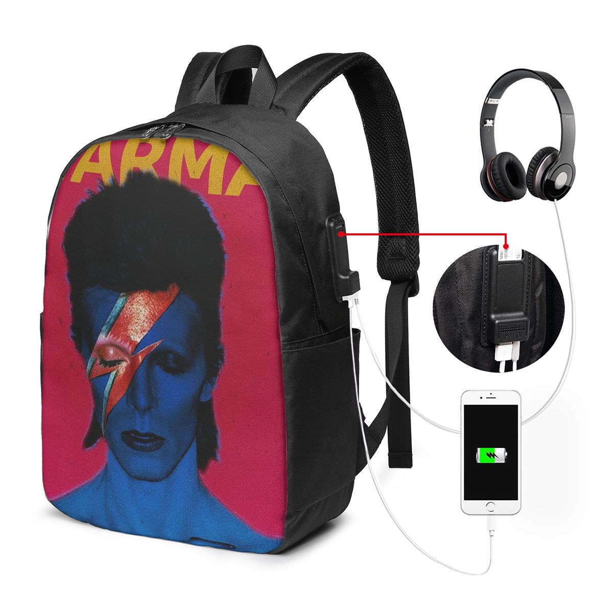 Davids Bowied Backpack Travel  - Women Bags For College ulasan dan harga