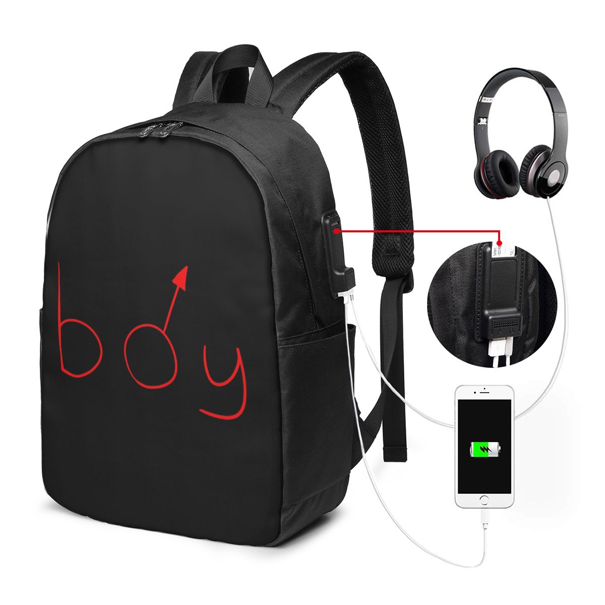 Boymoder Hat And Shirt Backpac - Women Bags For College ulasan dan harga