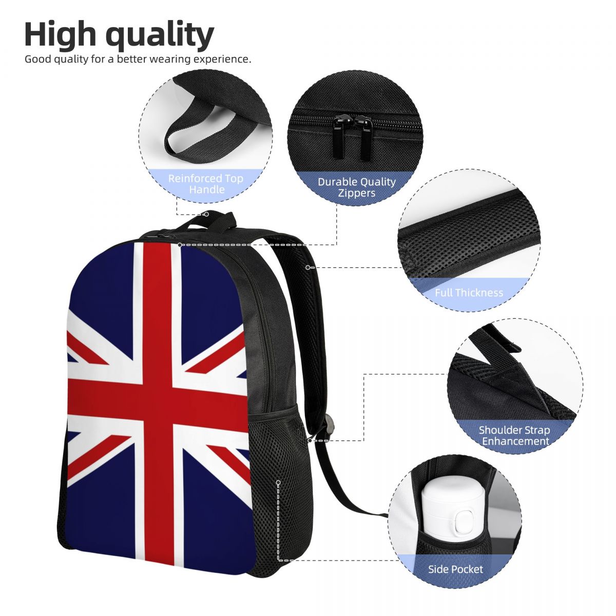Union Jack Flag Of The UK Back - Women Bags In Uk ulasan dan harga